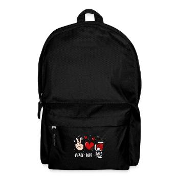 Bier Pong Trinkspiel - Rucksack - Schwarz - Vorne