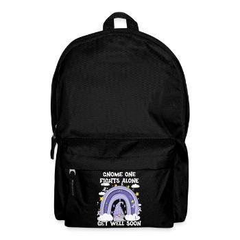 Gnome One Fights Alone Stomach Cancer - Backpack - black - Front