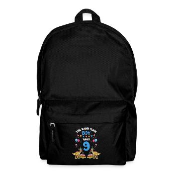 Parasaurolophus Buben Design Geburtstagsparty - Rucksack - Schwarz - Vorne