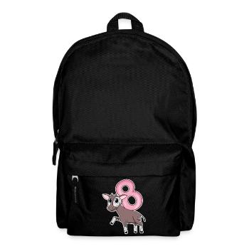 Mädchen 8 Jahre alt Okapi 8. Geburtstag Geschenk - Rucksack - Schwarz - Vorne