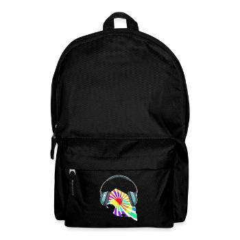 Fehmarn Kopfhörer Musik Bunt - Rucksack - Schwarz - Vorne