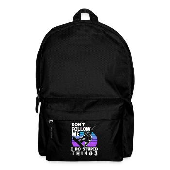 Snowboard Winter Sports Mountains Winter Holidays - Backpack - black - Front