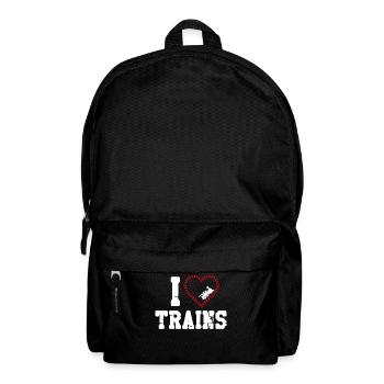 Steam Train Driver Trainspotting - Backpack - black - Front