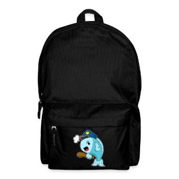 Police de la Pêche de la Police de la Bâton - Sac à dos - noir - Devant