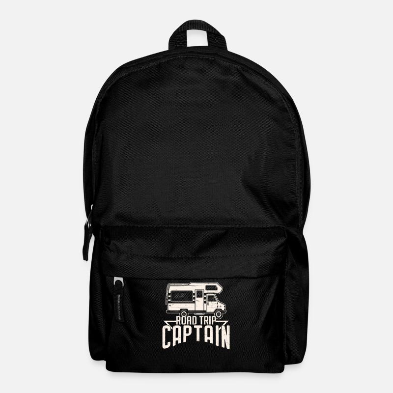 Road Trip Captain Road Trip Quotes - Backpack - black