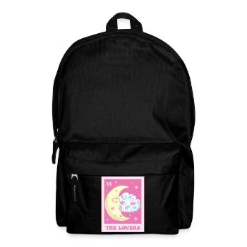 Coquette Esthétique Carte de Tarot Rose Les Amoureux - Sac à dos - noir - Devant
