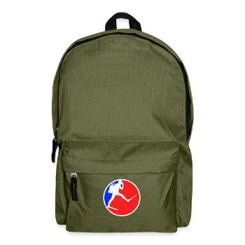 Logo de plongée - Sac à dos - vert olive - Devant