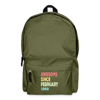 Großartig seit Februar 1968 - Rucksack - Olivgrün - Vorne