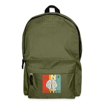 Mind Matter - Backpack - olive green - Front