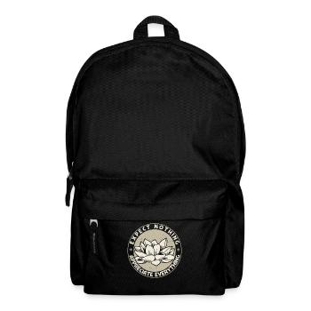 Ne vous attendez à rien Appréciez tout Motivant - Sac à dos - noir - Devant