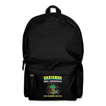 Erzieher Weil Superheld Kein Offizieller Beruf Ist - Rucksack - Schwarz - Vorne