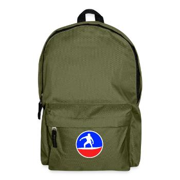 Logo de surf - Sac à dos - vert olive - Devant