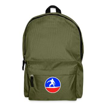 Logo de surf - Sac à dos - vert olive - Devant