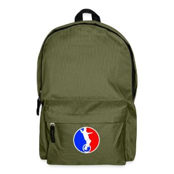Logo de monocycle - Sac à dos - vert olive - Devant