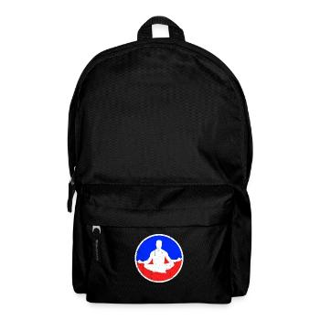 Meditation Logo - Backpack - black - Front