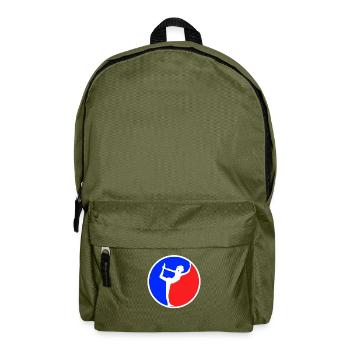 Yoga Logo - Backpack - olive green - Front