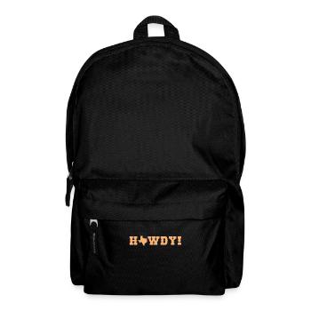 Howdy Texas Bundesstaat der USA Amerika - Rucksack - Schwarz - Vorne
