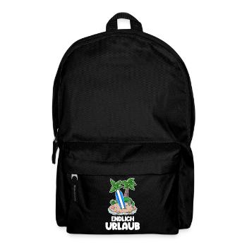 Urlaub - Rucksack - Schwarz - Vorne
