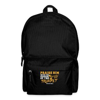 Trumpet Player Vintage Praise Him - Backpack - black - Front