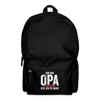 Großvater Großpapa Opi Opa - Rucksack - Schwarz - Vorne