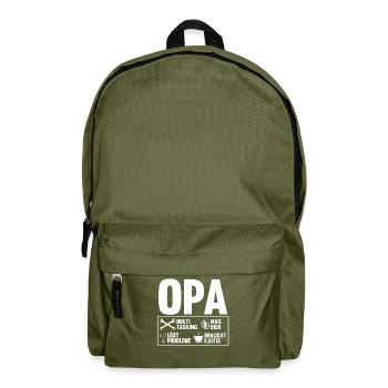 Großvater Großpapa Opi Opa - Rucksack - Olivgrün - Vorne