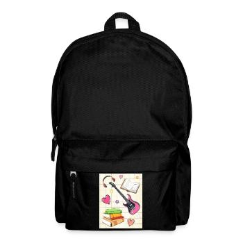 Downtown Girl Aesthetic Pattern Coquette Aesthetic - Backpack - black - Front