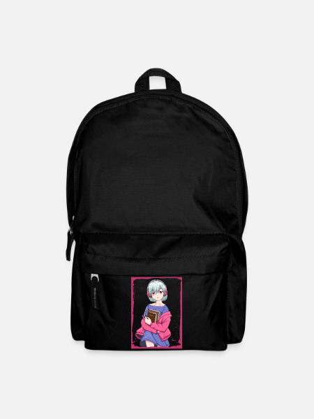 Downtown Girl Aesthetic Anime Girl Coquette - Rucksack - Schwarz
