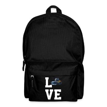 Liebe Walzen - Rucksack - Schwarz - Vorne