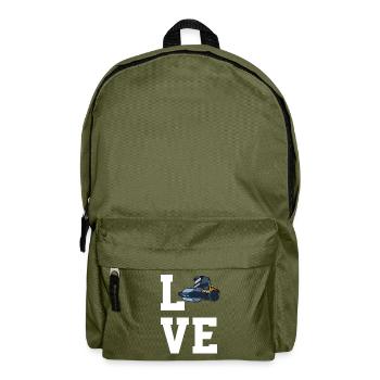Liebe Walzen - Rucksack - Olivgrün - Vorne