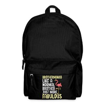 Brothermingo Normal Brother Flamingo - Backpack - black - Front
