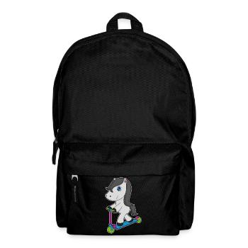 Pferd Tretroller - Rucksack - Schwarz - Vorne