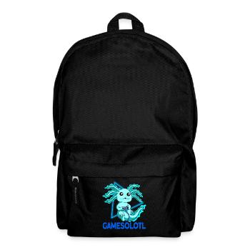 Gamesolotl Video Gamer Kawaii Anime Axolotl - Rucksack - Schwarz - Vorne