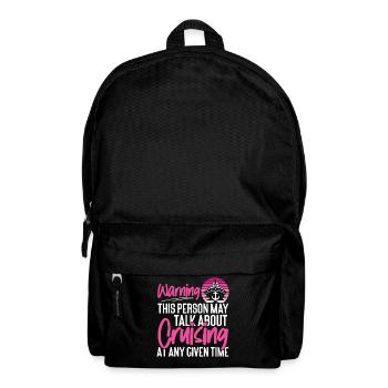 Avertissement de fille de vacances de bateau de croisière - Sac à dos - noir - Devant