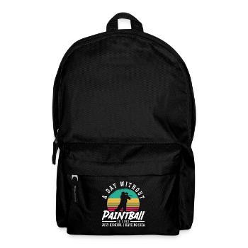 Paintball Une journée sans pistolet de peinture Paintball Player - Sac à dos - noir - Devant