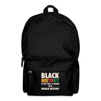 Black history is not just a month, - Backpack - black - Front