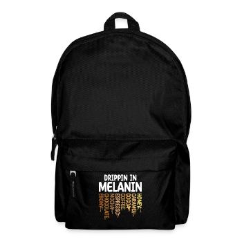Drippin In Melanin Honey Caramel Cocoa Coffee - Backpack - black - Front
