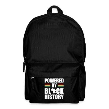 Powered By Black History Independence Day - Backpack - black - Front