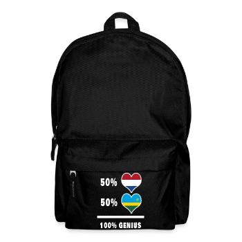 Ruanda und die Niederlande Genie / Geschenk - Rucksack - Schwarz - Vorne