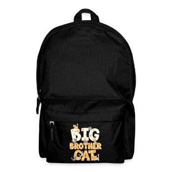 Großer Bruder Katze Bunte Katzen Lustiges - Rucksack - Schwarz - Vorne