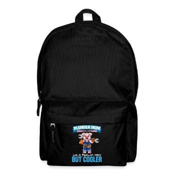 Maman plombière comme une maman régulière mais plus cool - Sac à dos - noir - Devant