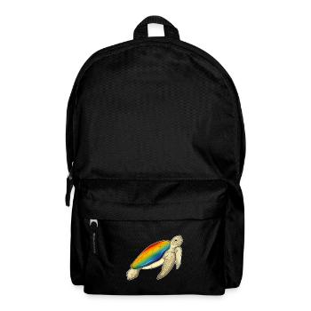 Turtle Rainbow - Backpack - black - Front