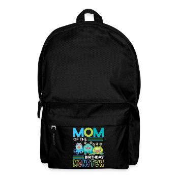 Mère du monstre d’anniversaire Frères et sœurs de la famille - Sac à dos - noir - Devant