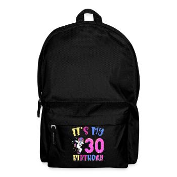 Es Ist Mein 30. Geburtstag Dabbing Unicorn Pony - Rucksack - Schwarz - Vorne