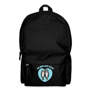 Wir Brauchen Jeden Otter | Otter-liebhaber Shirt - Rucksack - Schwarz - Vorne