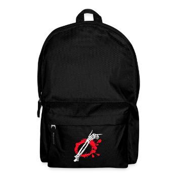Halloween Skelett hand Knochen - Rucksack - Schwarz - Vorne
