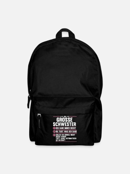 Geschwister Familie Schwestern Schwester - Rucksack - Schwarz