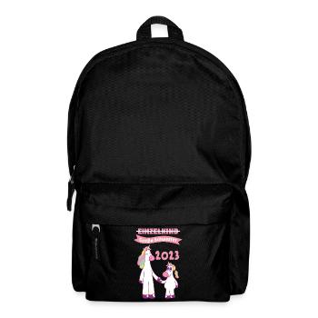 Schwester 2023 Einhorn Werdende Schwester - Rucksack - Schwarz - Vorne