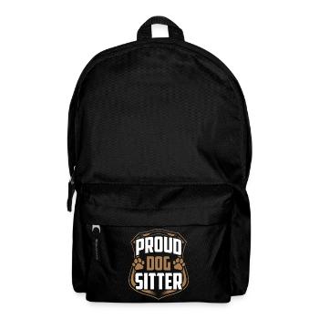Stolzer Hundesitter Hund Hundesitting Dog Sitting - Rucksack - Schwarz - Vorne