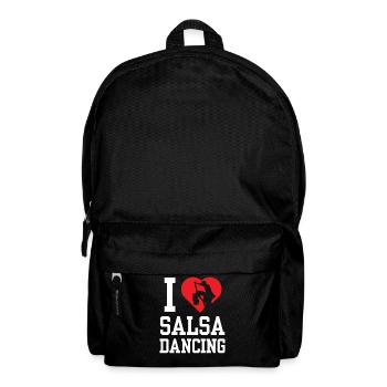 I Love Salsa Dancing Hobby Dance Dancers - Backpack - black - Front