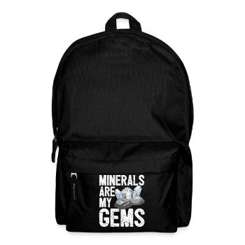 Funny geologist on a stone hunt - Backpack - black - Front